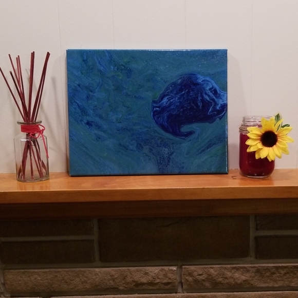 11"x14" Handmade paint pour - Picture 1 of 8